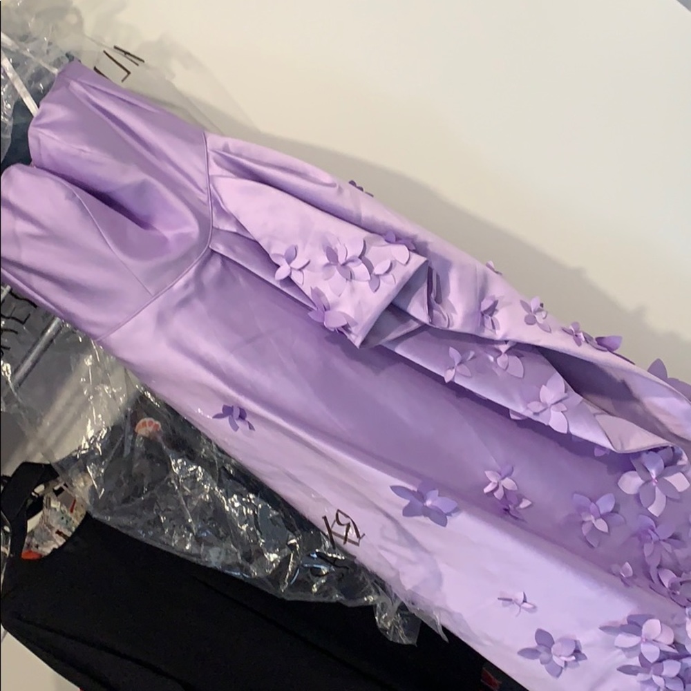 Sherri Hill Lilac Floral Ball Gown 52581 - Picture 13 of 13